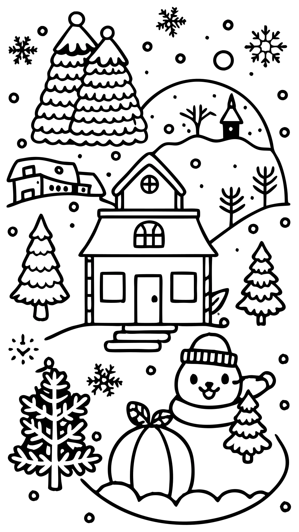 coloriages hiver